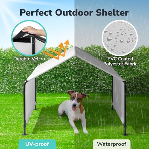 Gray Dog Tent with Waterproof Cover I84325