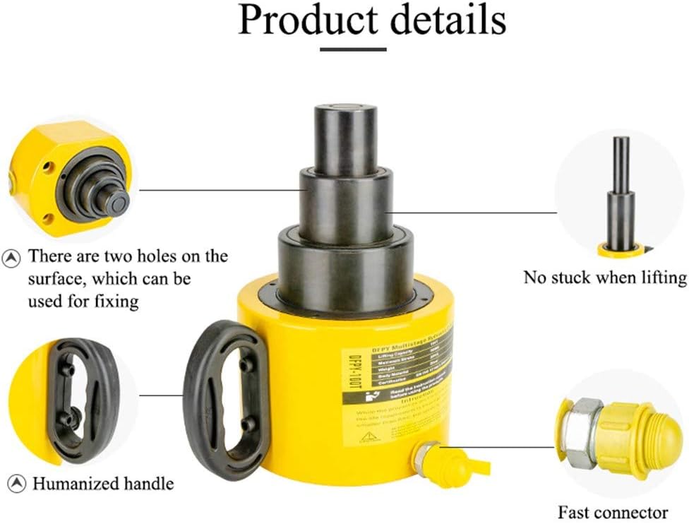 20 ton Hydraulic Ram Jack 200mm Short Type Industrial Lifting Jack H80974