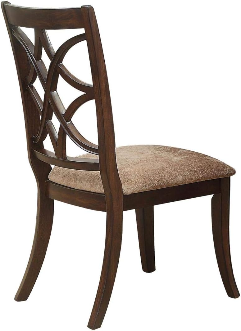 7 Piece Dining Room Set in Brown Cherry N337