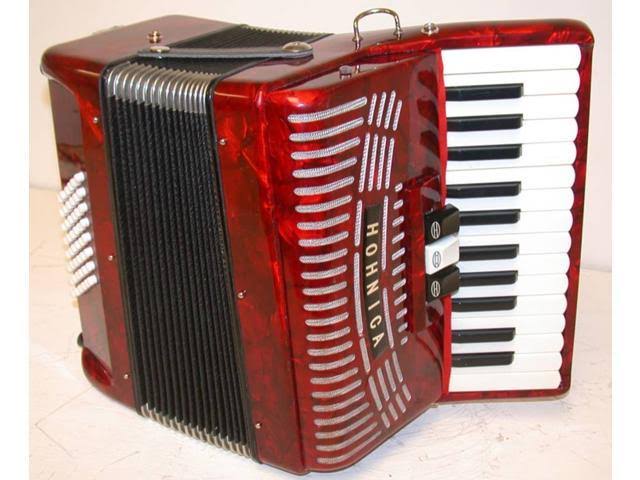Red 48-BASS Accordion F405181