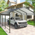10x15 Metal Carport Heavy Duty Galvanized Car Shelter I333155
