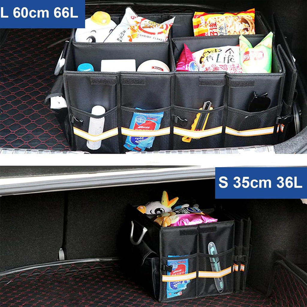 Black 35cm 36L Collapsible Car Trunk Organizer with Lid O908