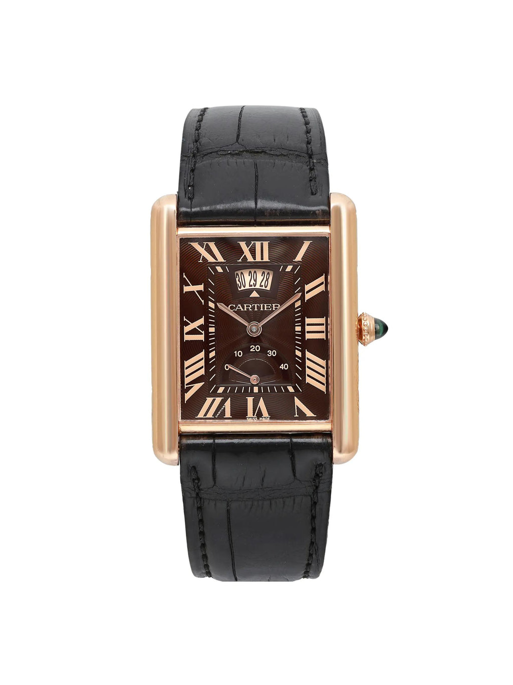 Pre-owned 18K Gold Hand Wind Mens Watch W155