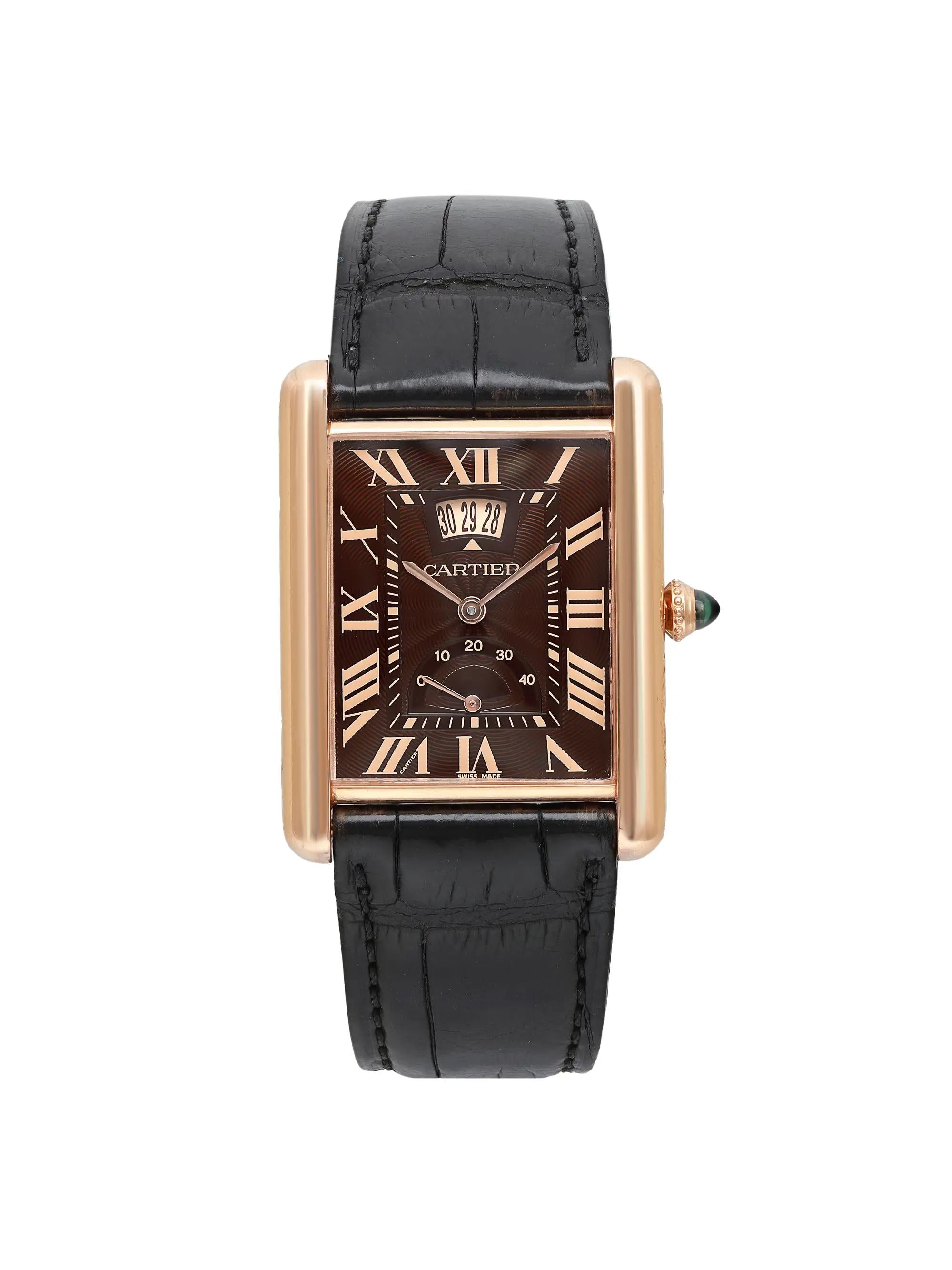 Pre-owned 18K Gold Hand Wind Mens Watch W155