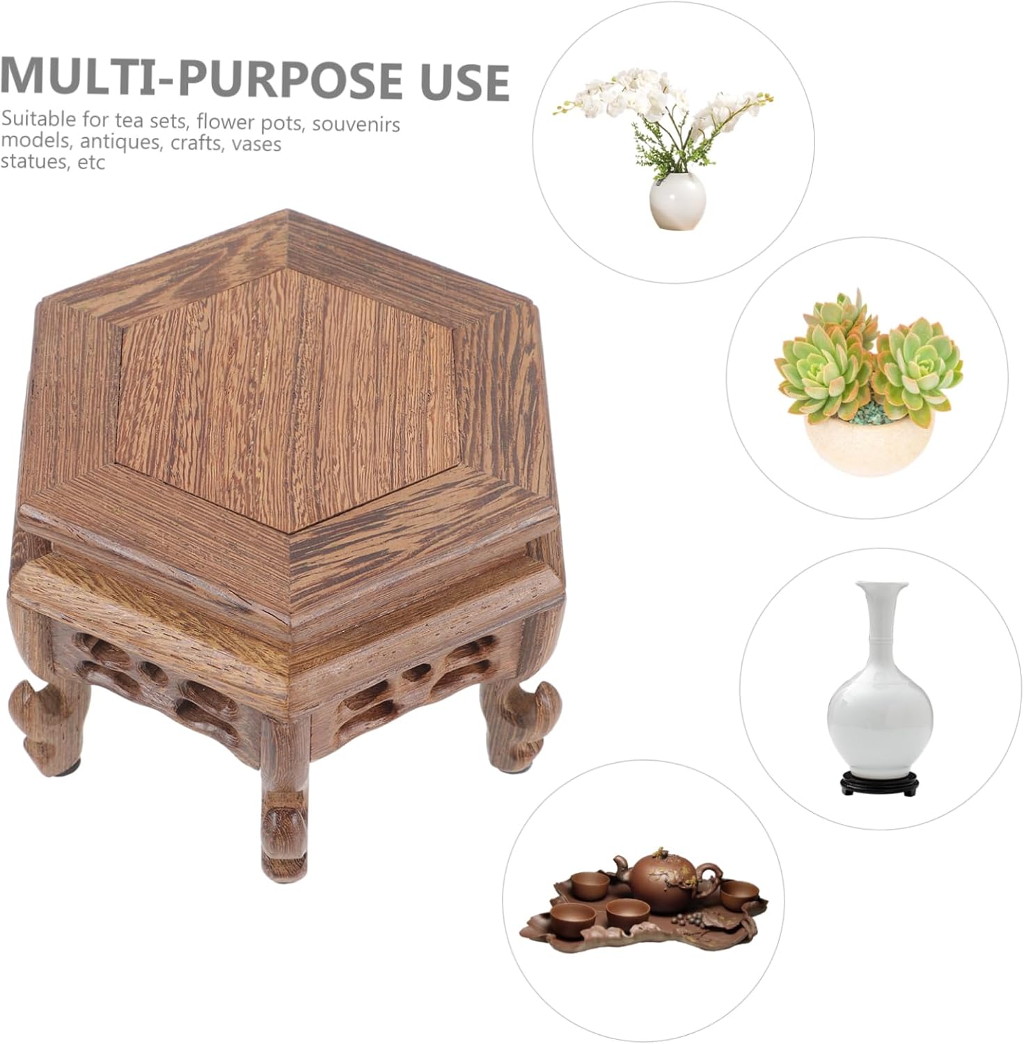 Wooden Plant Table Stand U87236