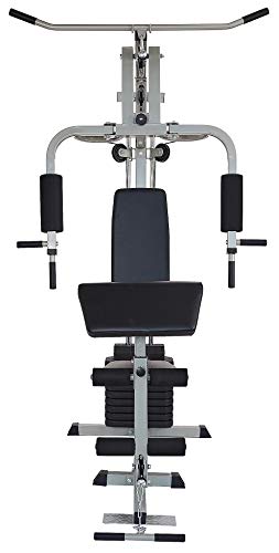 Home Gym System Workout Station with 380LB of Resistance, 125LB - 145LB Weight Stack E61992