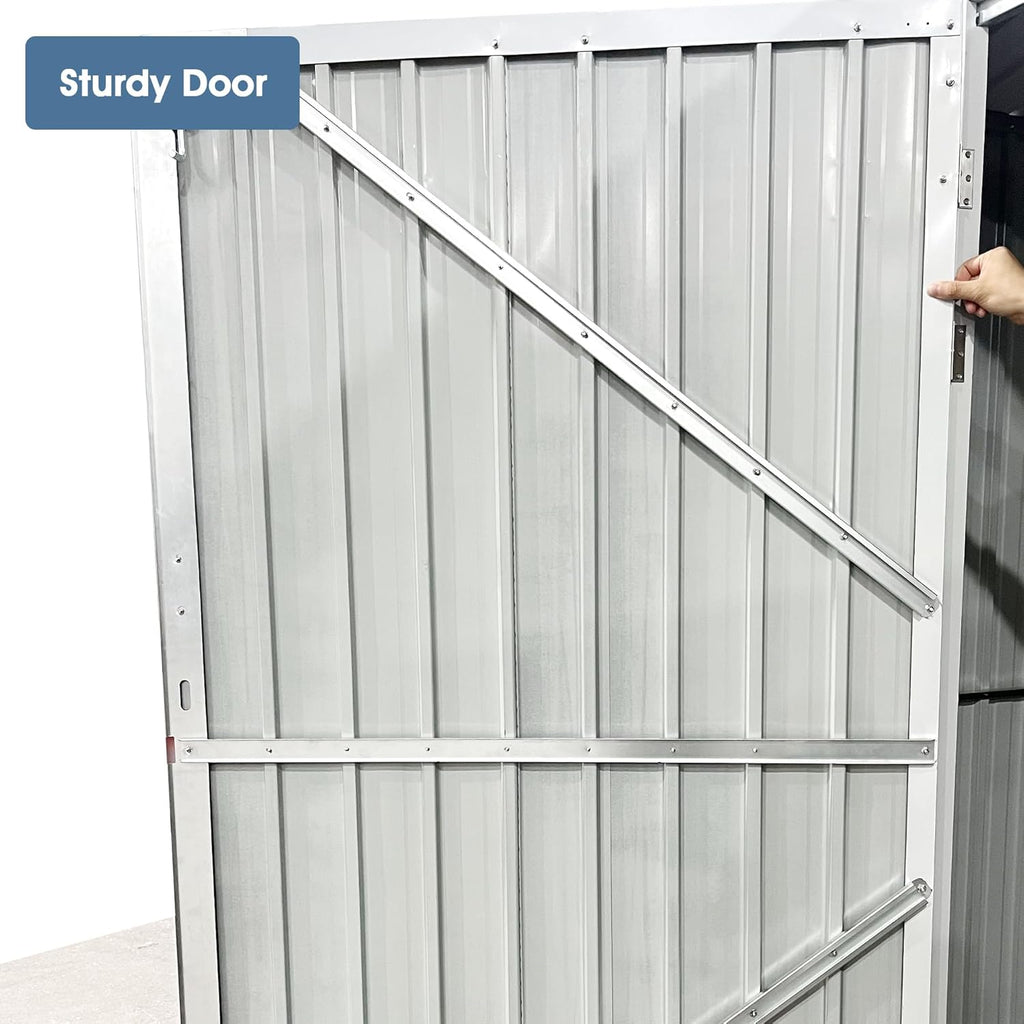 Heavy-Duty Metal Garage Shed 20'x10' U894