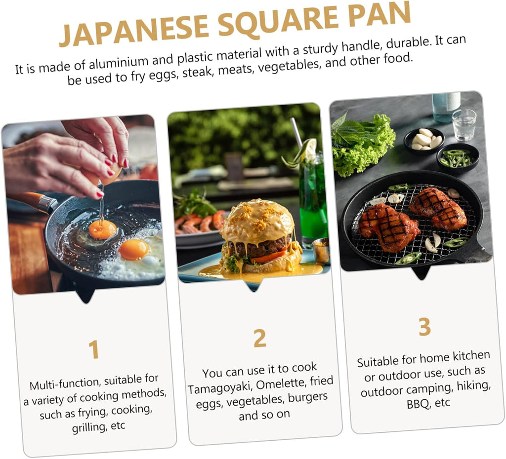 Tamagoyaki Square Griddle Nonstick Aluminum Frying Pan F9194