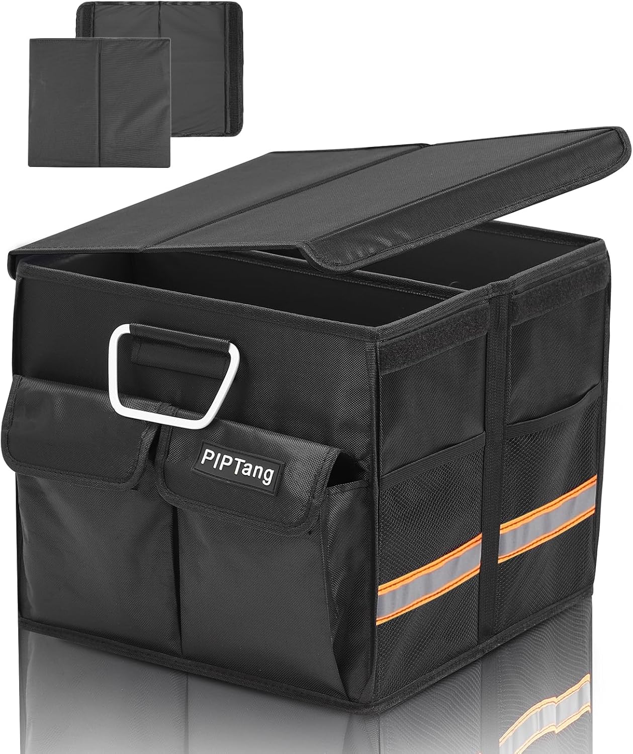 Black 35cm 36L Collapsible Car Trunk Organizer with Lid O908