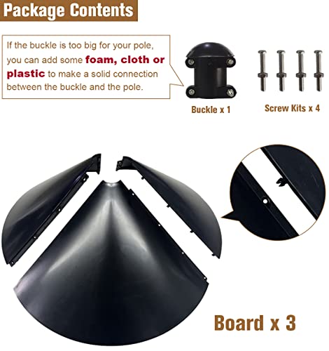 19 Inch Diameter Squirrel Baffle for Bird Feeder Pole C4502