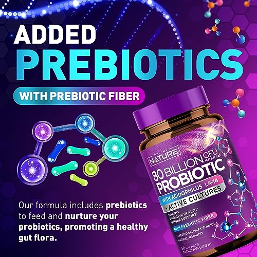 80 Billion CFU Probiotic Supplement - 30 Capsules V320714