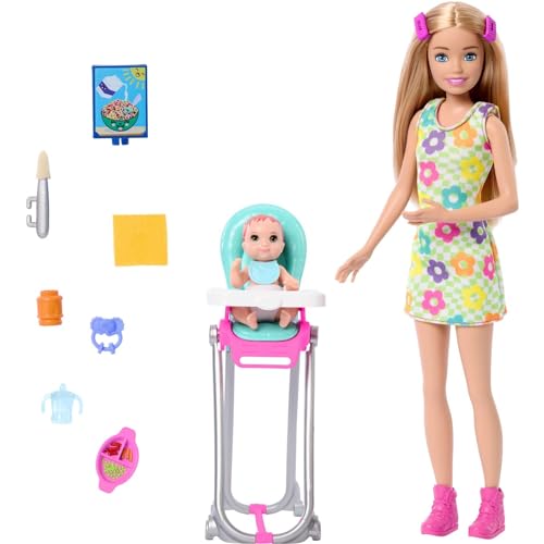 Barbie Skipper Doll & Playset with Accessories, Color-Change Toy U832
