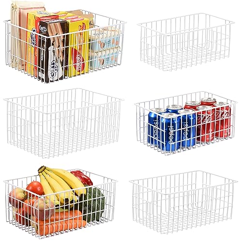 Set of 6 Wire Freezer Organizer Baskets E842048
