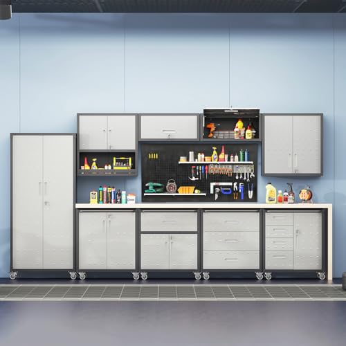 Heavy Duty Steel Wall Cabinet with 2 Doors and Adjustable Shelves N869