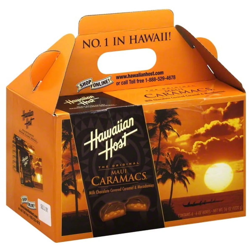Milk Chocolate Covered Caramel Macadamias, 6 Oz., 6 Count A138