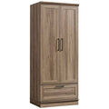 Wardrobe Armoire with 1-Drawer in Salt Oak E8775