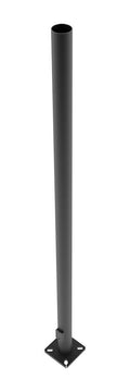 Pole 4 Round 11 Gauge 15 Foot Drilled Two Sides Square Base G6710