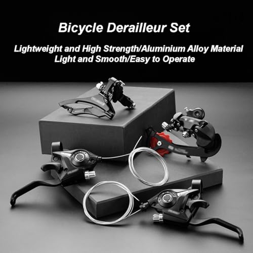 3x7 Speed Mountain Bike Gear Shift Brake Lever Set with Digital Gear Dial & Brake Cable S67461