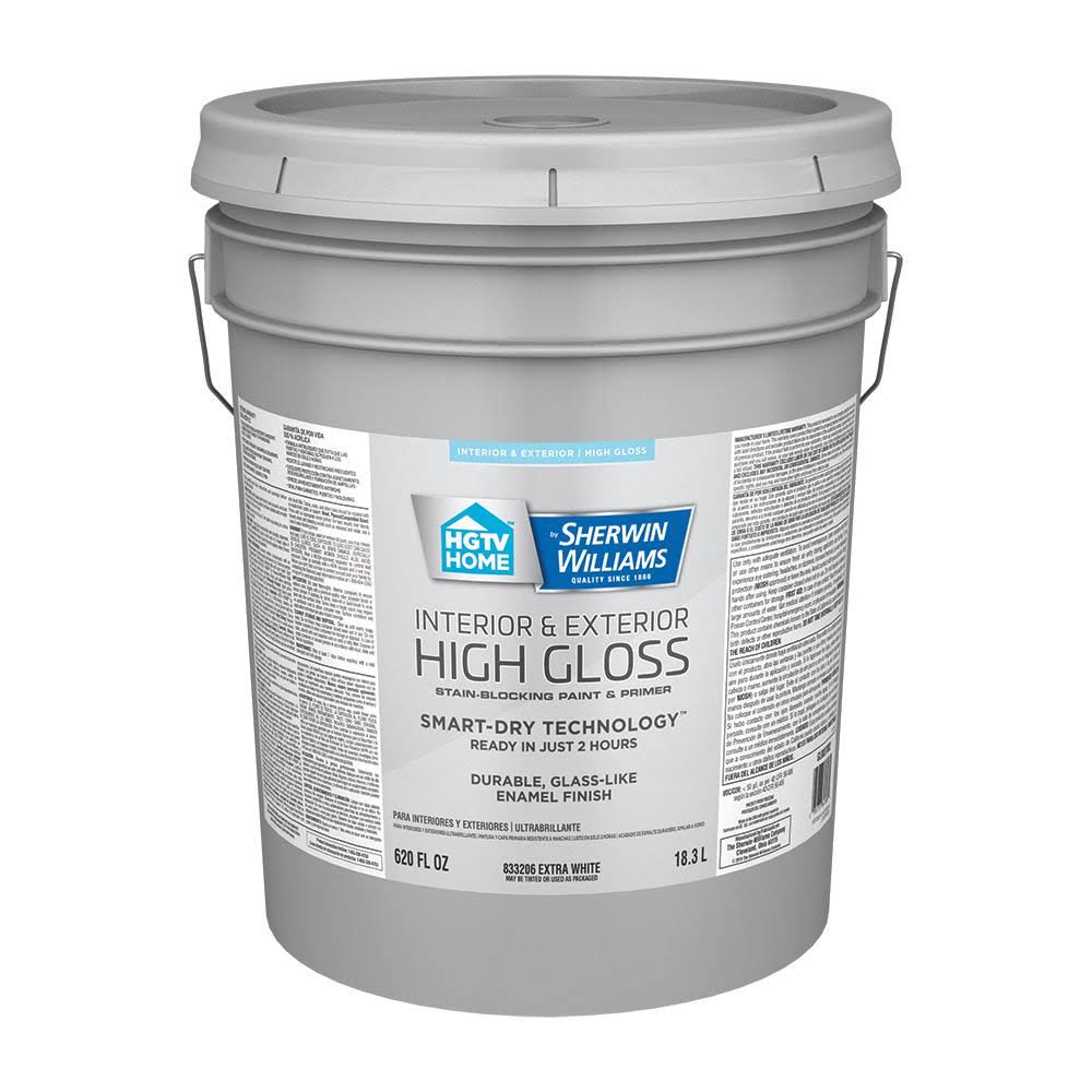 Extra White Water-Based Door and Trim Paint (5-Gallon) F94113