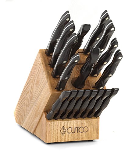 8 Set Table Knives Kitchen Knives Forks Honey Oak Knife Block Sharpener Cutting Board T146310