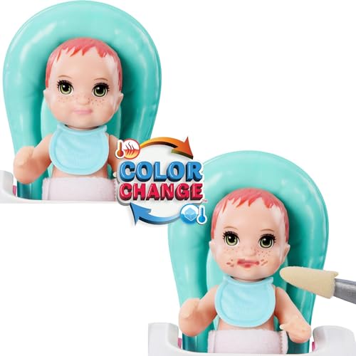 Barbie Skipper Doll & Playset with Accessories, Color-Change Toy U832