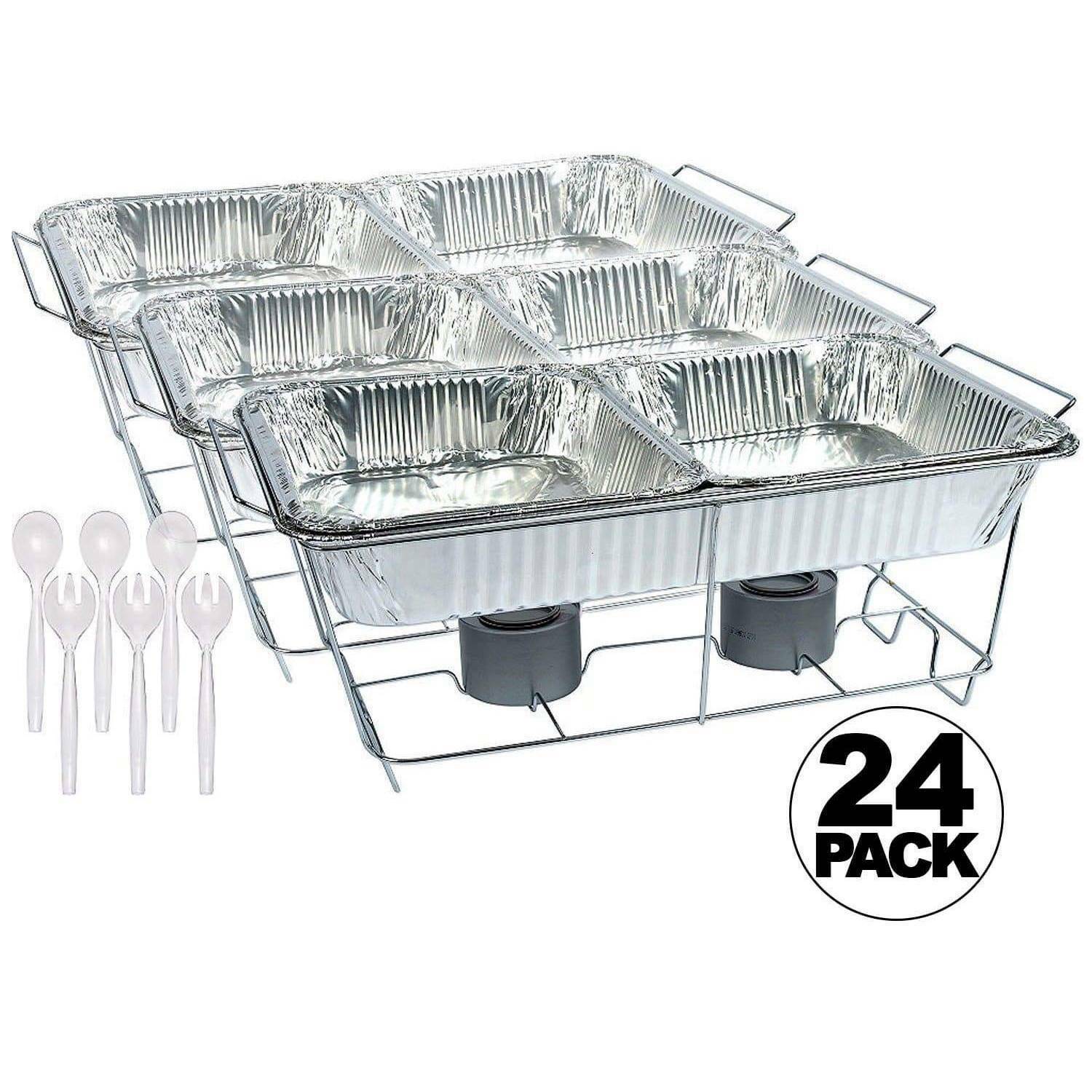 24 PC Disposable Aluminum Chafing Dish Set Z535