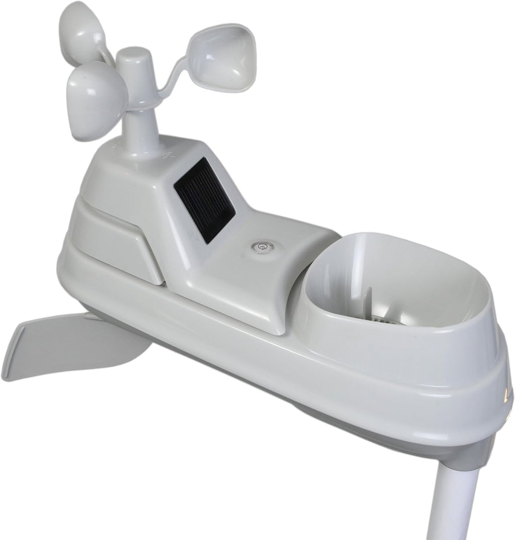 White Black Weather Station with HD Display U69875