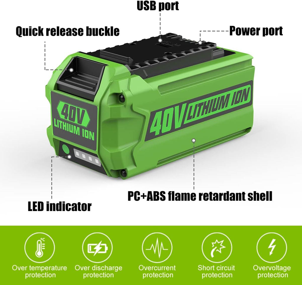 40V 6.5Ah Lithium-Ion Battery P912