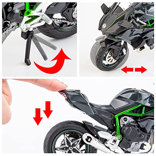 Black DieCast Motorcycle Model W265