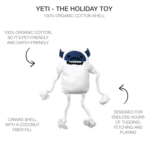 Durable Cotton Canvas Stuffed Dog Toys with Coconut Fill M307