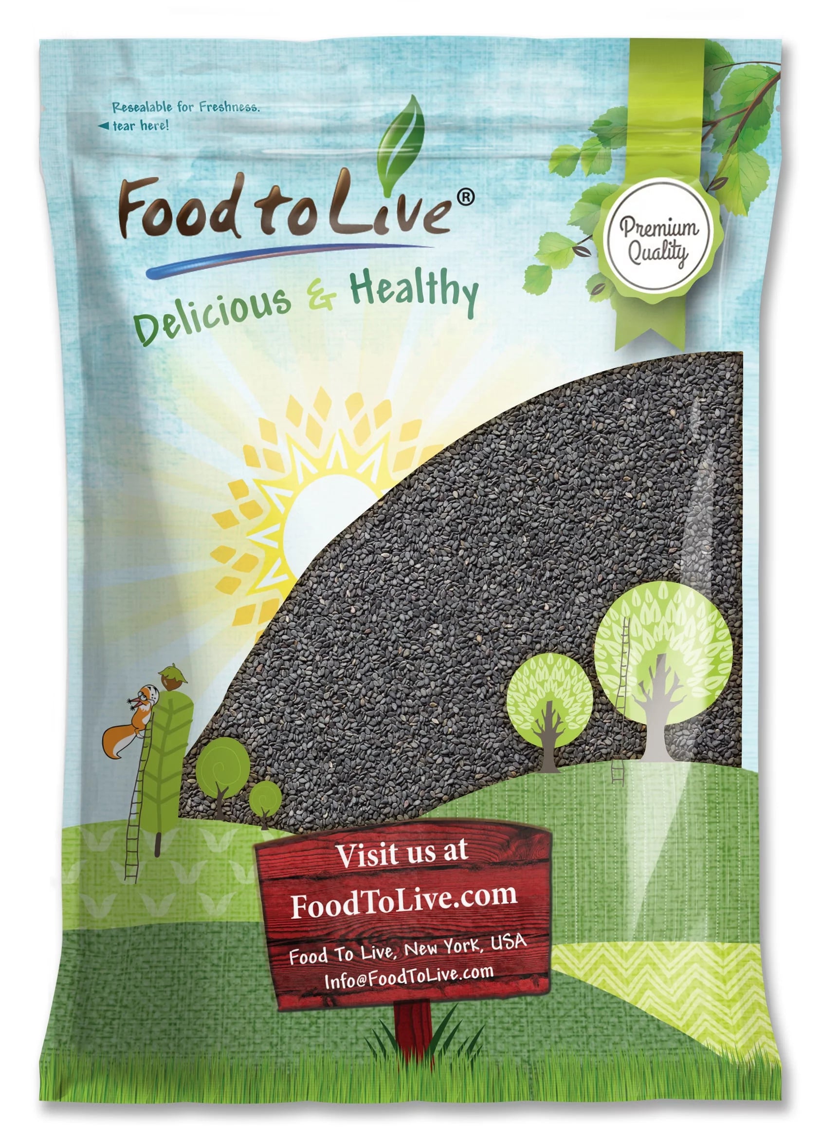 Black Sesame Seeds, 8 Pounds I7764