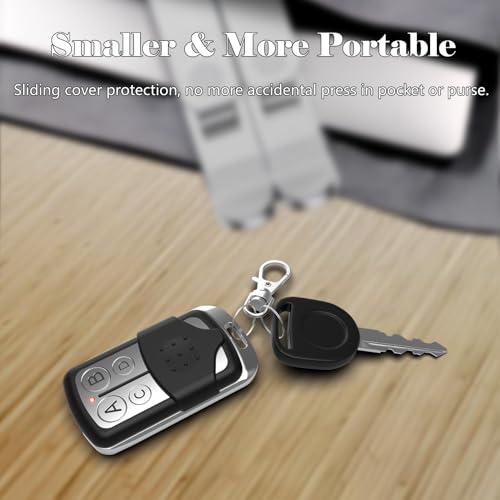 4 Button Garage Door Opener Remote with Keychain K4813