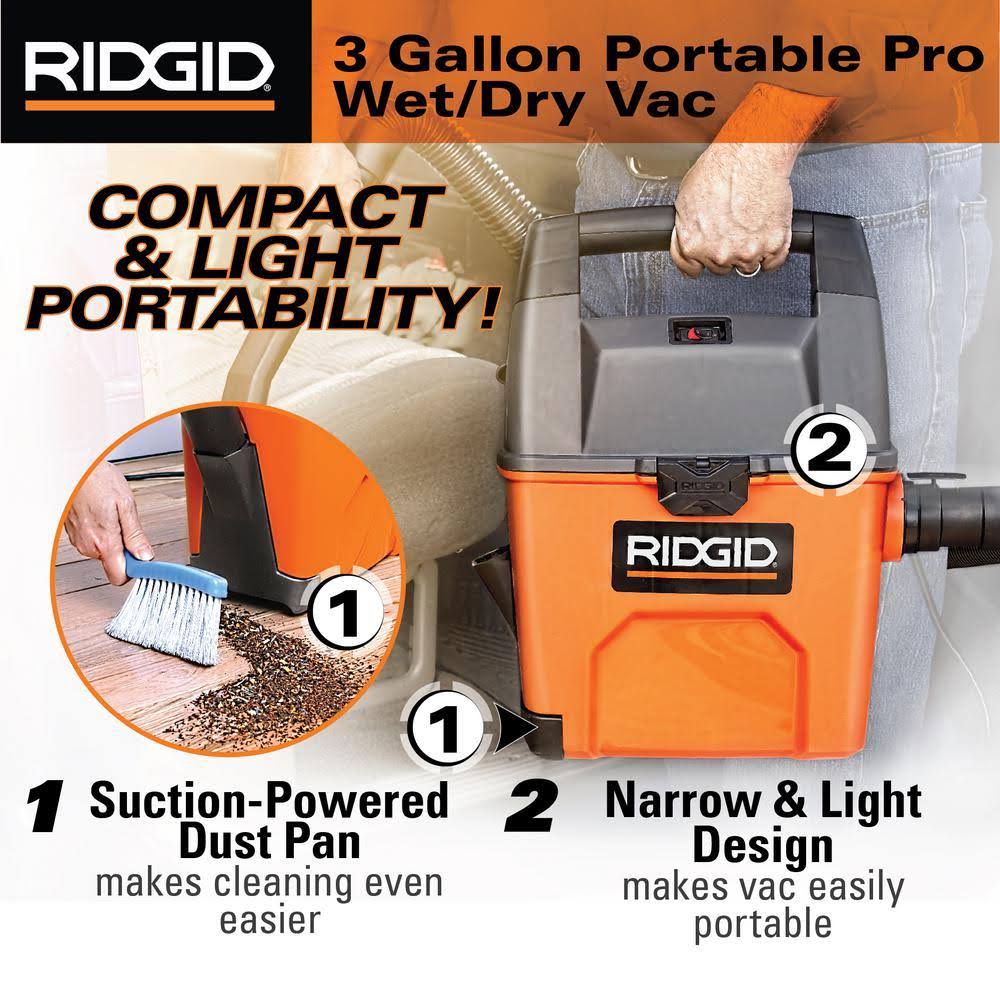 3.5-Peak HP Portable Wet Dry Vac I282
