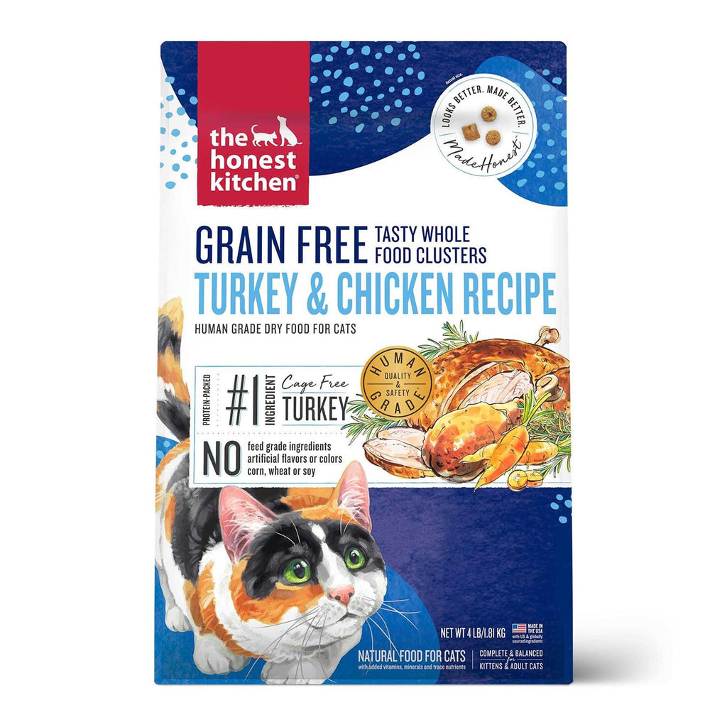 Grain-Free Turkey Chicken Whole Food Clusters Dry Cat Food L215346
