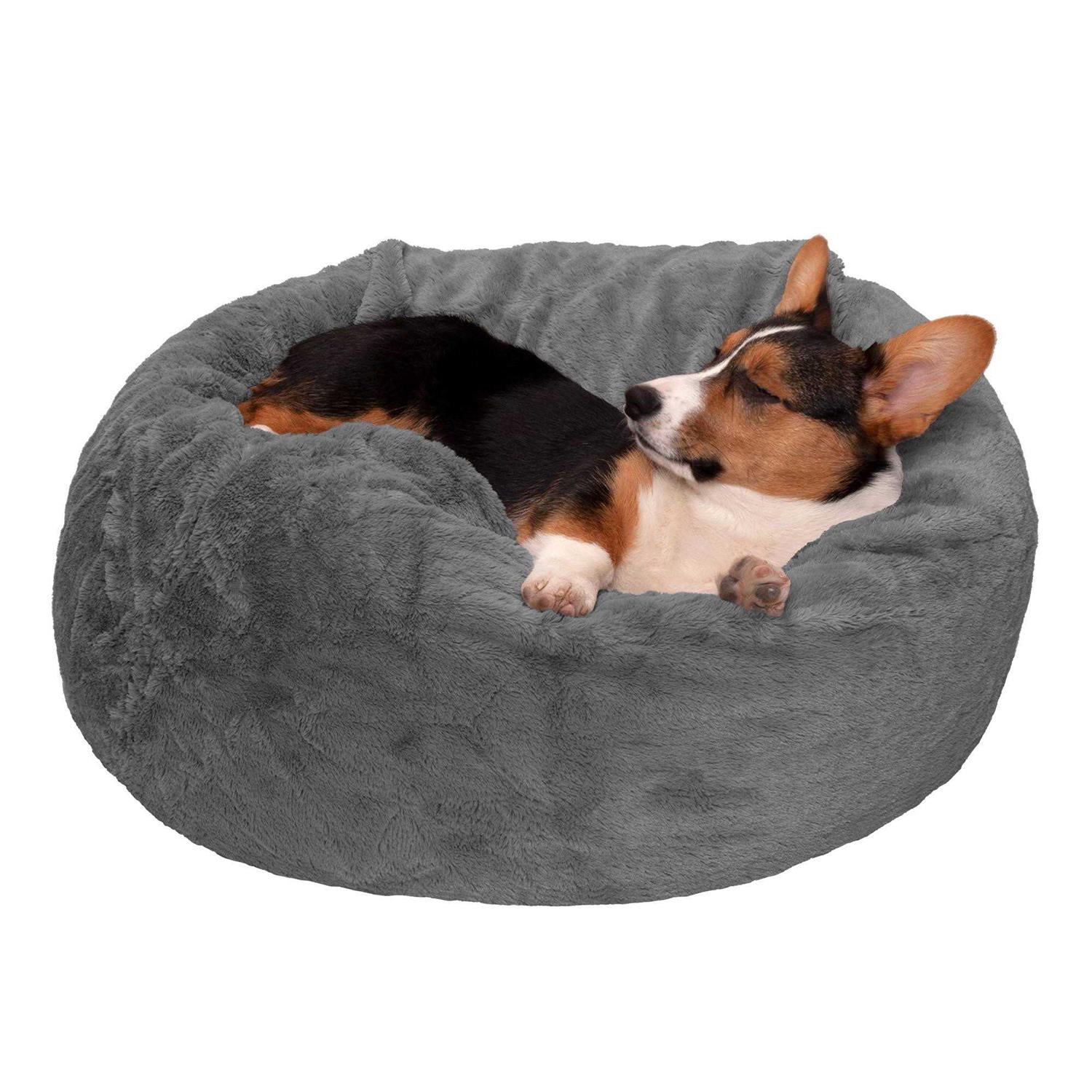 Pet Round Plush Ball Dog Bed U4432