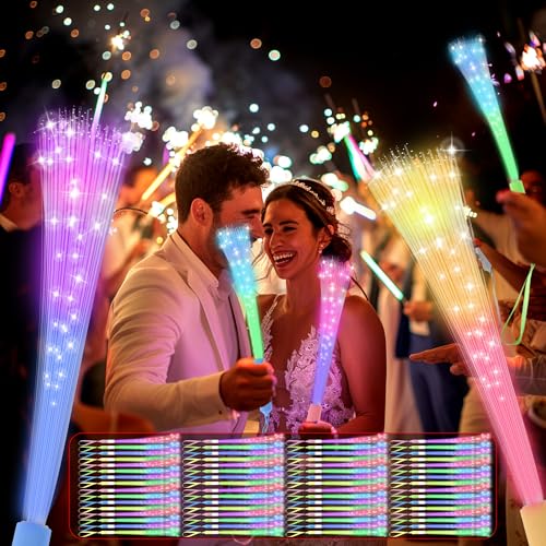 24 PCS Glow Fiber Optic Wands J871201