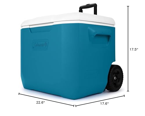 60qt Insulated Rolling Cooler with Wheels F6439