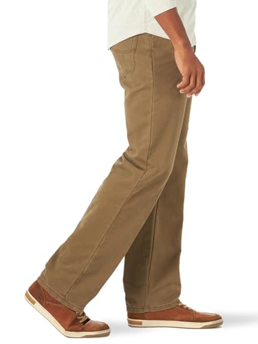 Fleece And Flannel Lined Relaxed-Fit Straight-Leg Jeans I404
