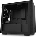 Black Mini-ITX PC Gaming Case with Tempered Glass Side Panel J755