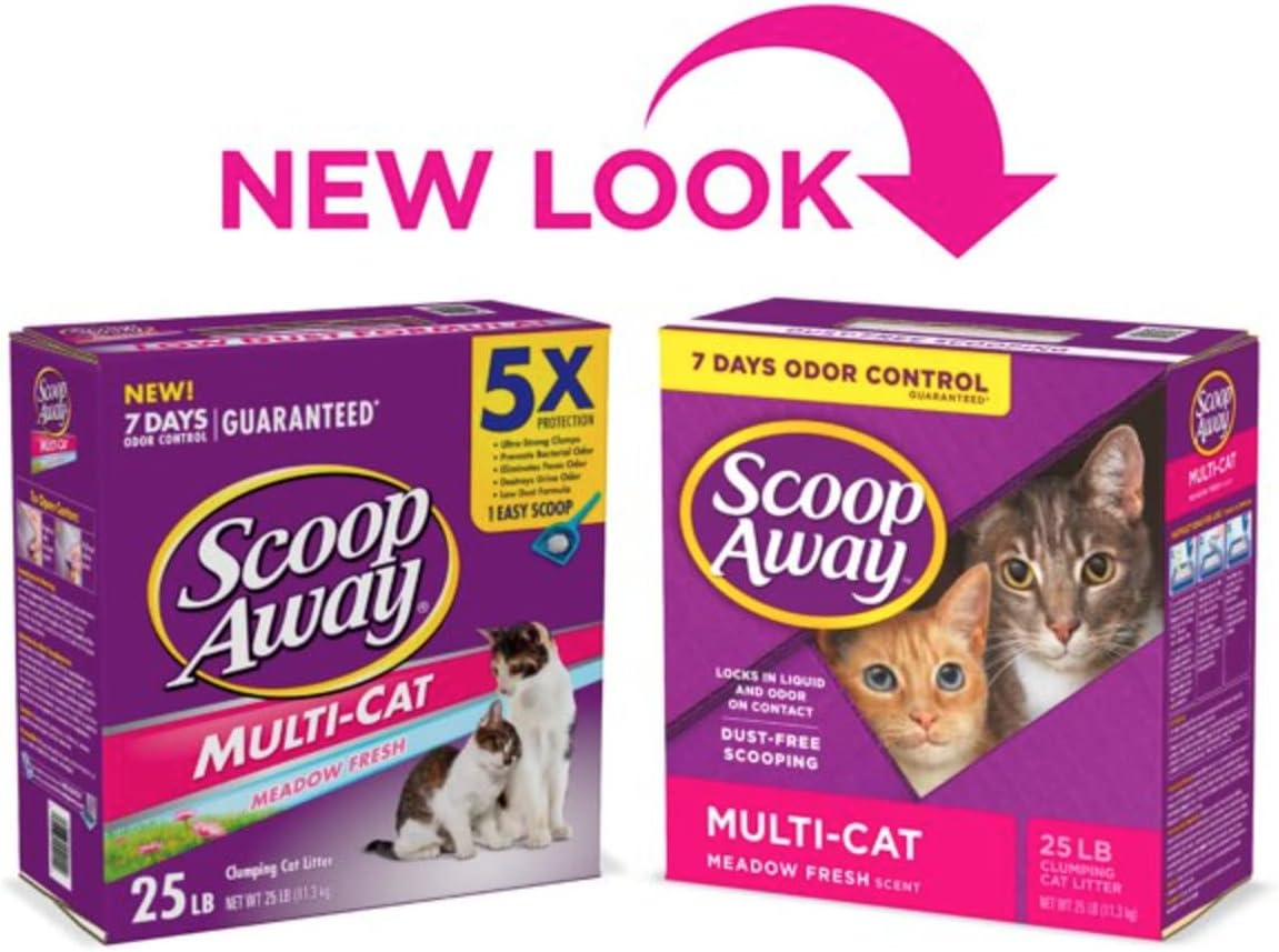 25 lbs 4-Pack Scented Multi-Cat Litter N262