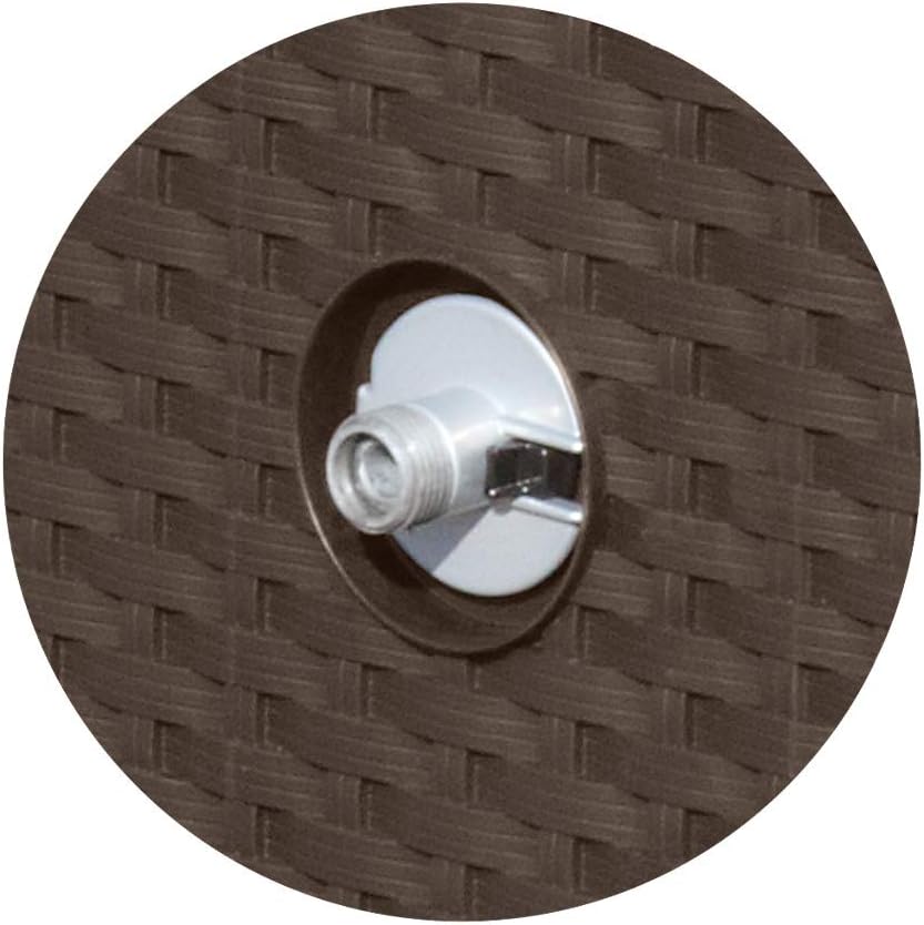 Mocha Resin Wicker-Looker Hose Reel B400