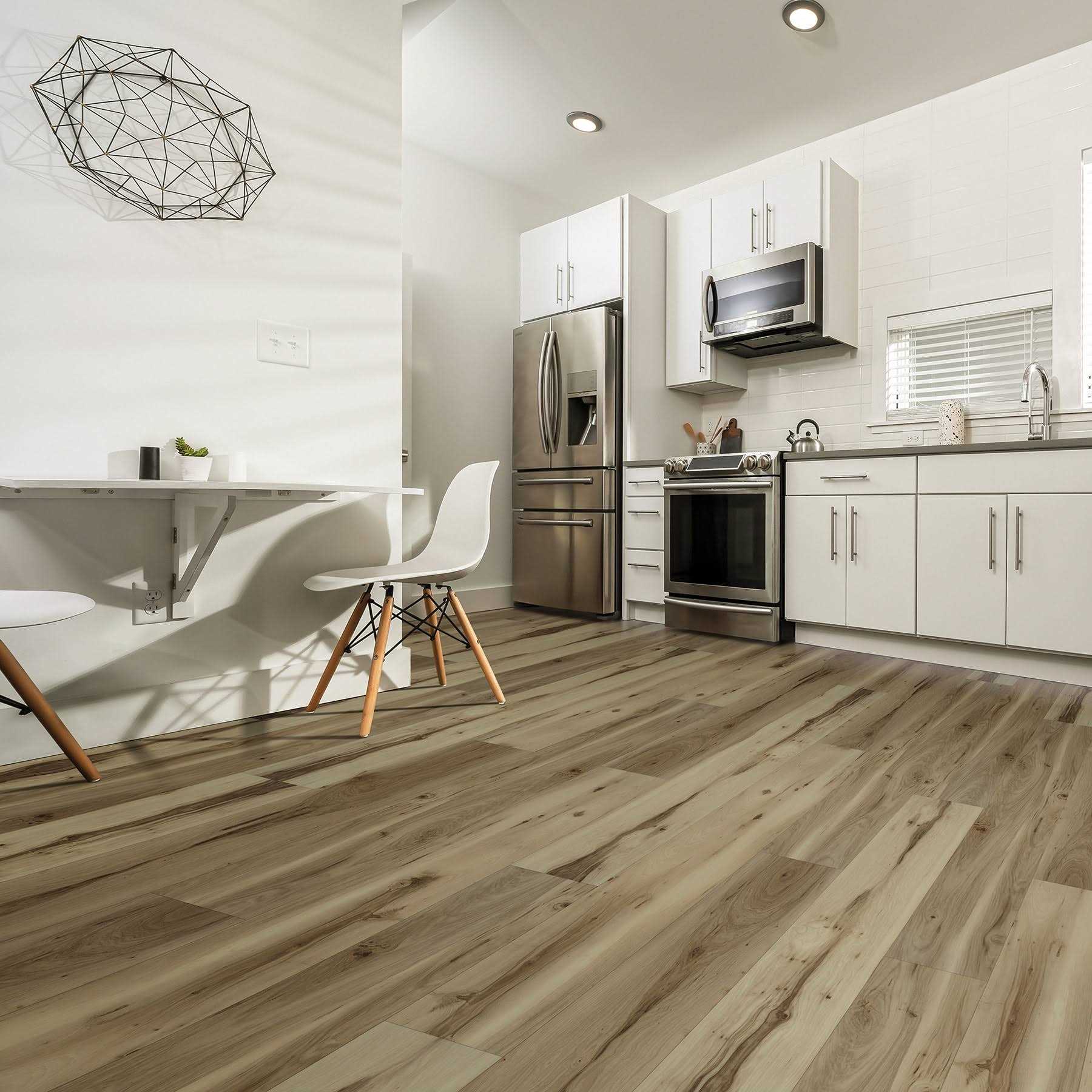 12-mil Waterproof Interlocking Luxury Vinyl Plank Flooring N4006