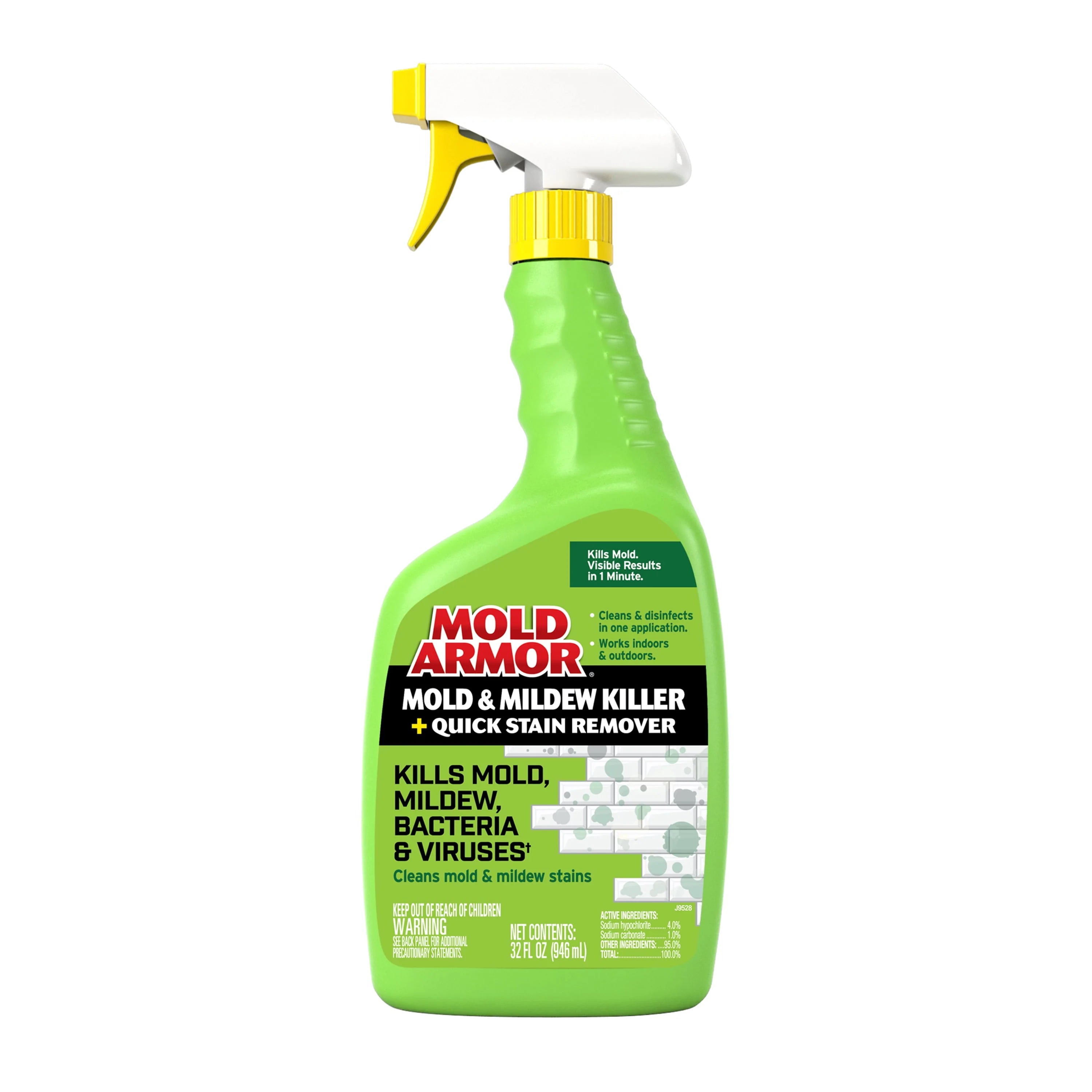 Mold and Mildew Killer + Quick Stain Remover, 32 oz. J76779