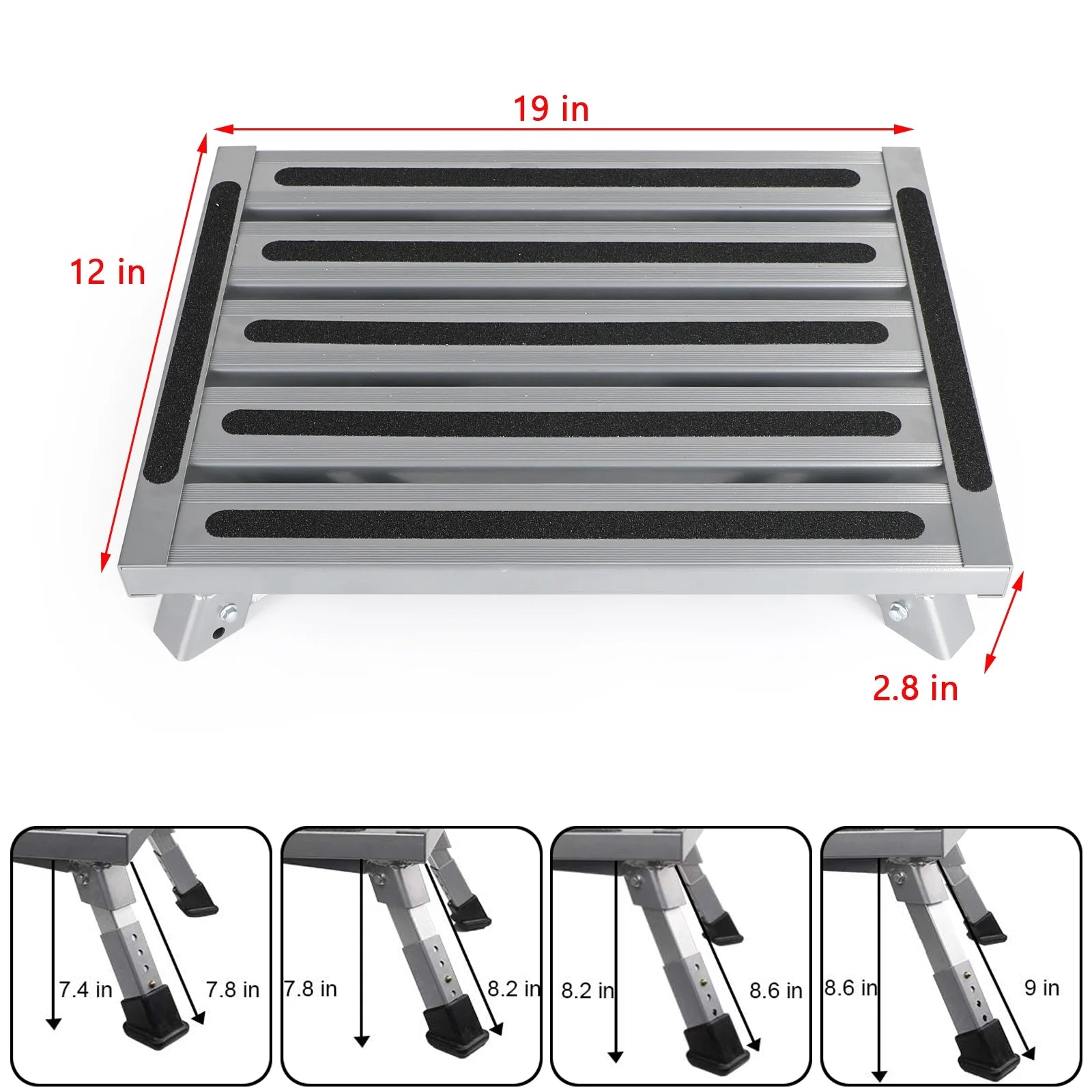 Folding Aluminum Platform Step Stool H44970
