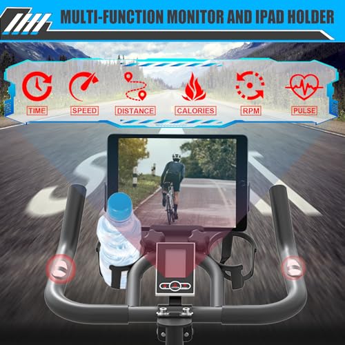 Exercise Bike with LCD Monitor and 35 LBS Flywheel U2017