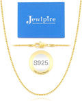 Solid 14K Gold Over 925 Sterling Silver Chain Necklace L79827