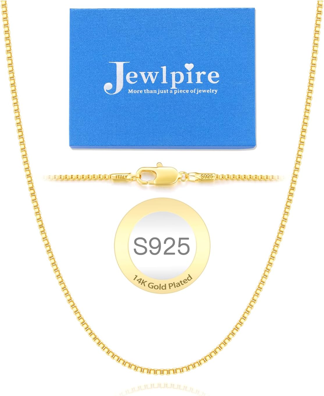 Solid 14K Gold Over 925 Sterling Silver Chain Necklace L79827