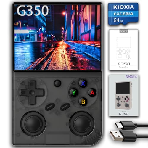 Retro Game Console with 3.5-inch IPS Screen, 64G TF Card, 3200mAh Battery B904456