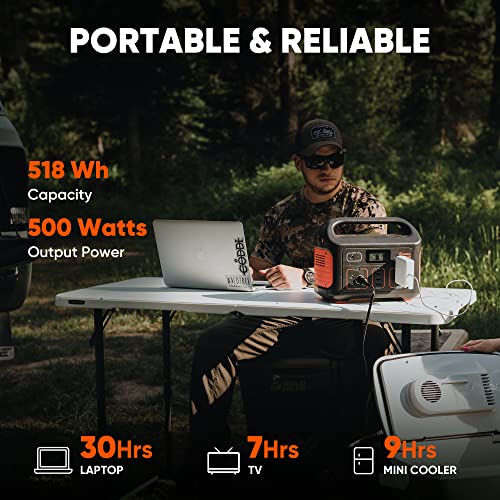 Portable Power Station 518Wh Lithium Battery Pack with 110V/500W AC Outlet V553263
