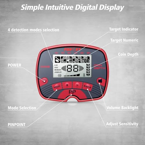 Waterproof Metal Detector with LCD Display X5219